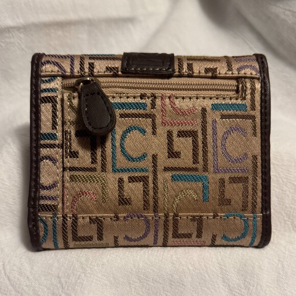Liz Clayborne Canvas Trifold Wallet NWOT - Picture 2 of 7